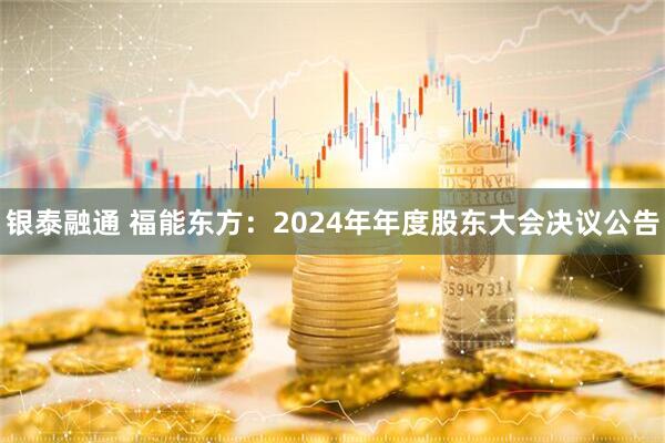银泰融通 福能东方：2024年年度股东大会决议公告
