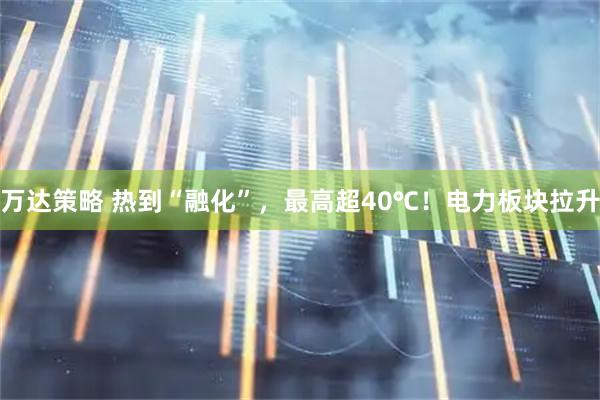 万达策略 热到“融化”，最高超40℃！电力板块拉升