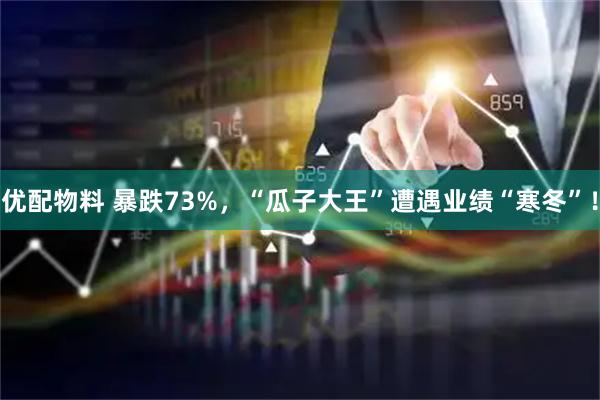 优配物料 暴跌73%，“瓜子大王”遭遇业绩“寒冬”！
